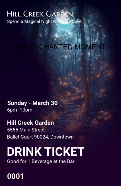 Enchanted Forest Drink Ticket