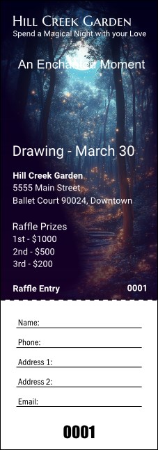 Enchanted Forest Raffle Ticket