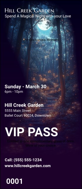 Enchanted Forest VIP Pass Product Front