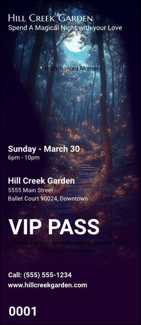 Enchanted Forest VIP Pass Product Front