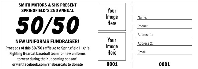 colour Logo 50/50 Raffle Ticket