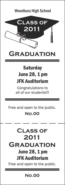 Graduation General Admission Ticket 001 Product Front