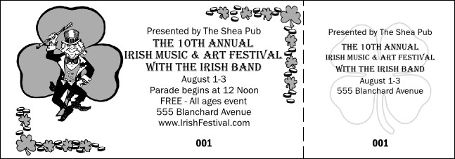 St. Patrick's Day General Admission Ticket 003 Product Front