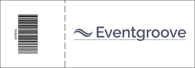 Blue and Black General Admission Ticket Product Back