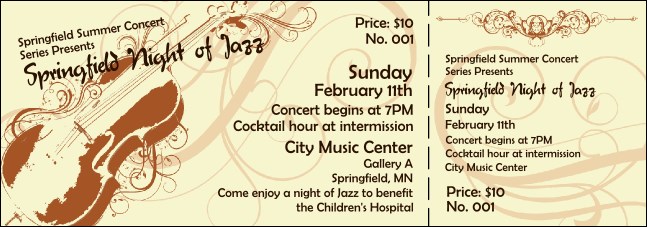 Concert Series Ticket 001 Product Front