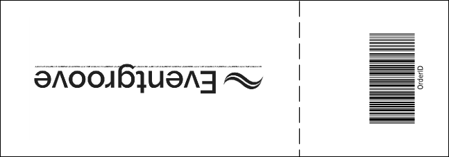 Jazz Concert Event Ticket (Black and White) Product Back