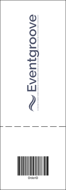 Golf Water Hazard Event Ticket Product Back