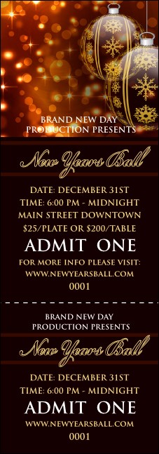 Golden Ornament Event Ticket