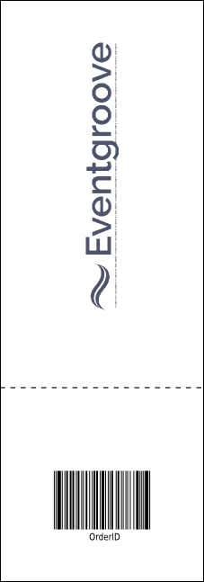Ski Race Event Ticket Product Back