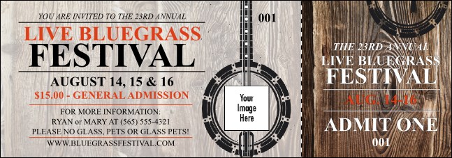 Banjo Event Ticket Product Front