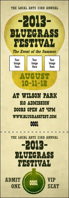 Guitar and Banjo Event Ticket Product Front