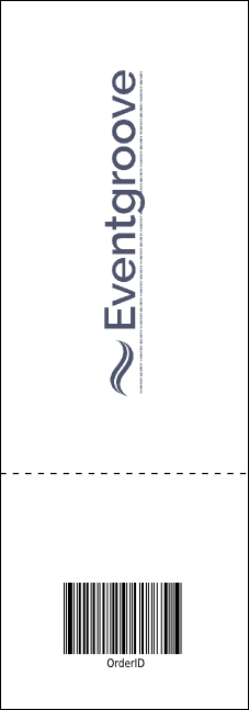 Football Blue Event Ticket Product Back