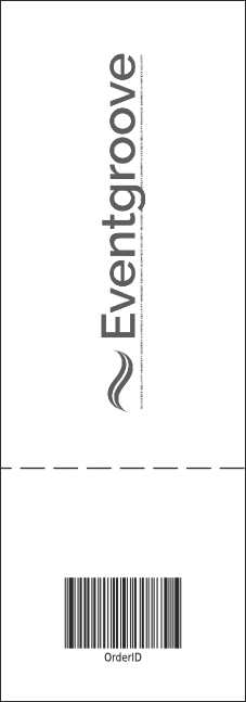 All Purpose Black & White Big Logo Event Ticket Product Back