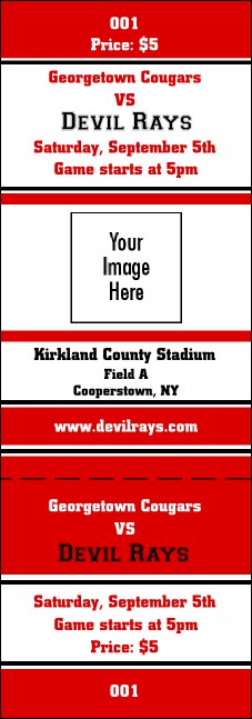 Sports Ticket 003 Product Front