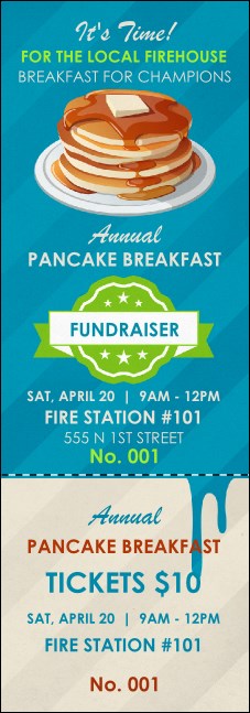 Pancake Breakfast Event Ticket Product Front