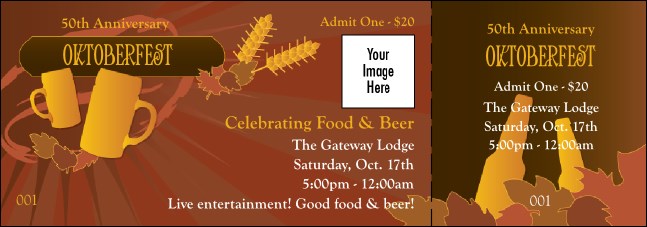 Oktoberfest Red General Admission Ticket Product Front