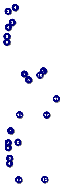 All Purpose Angle Event Ticket Front Field Markers