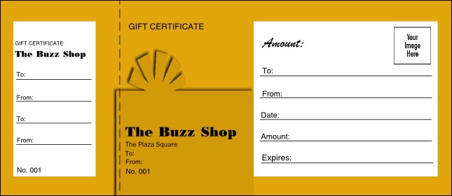 Present Gift Certificate 003