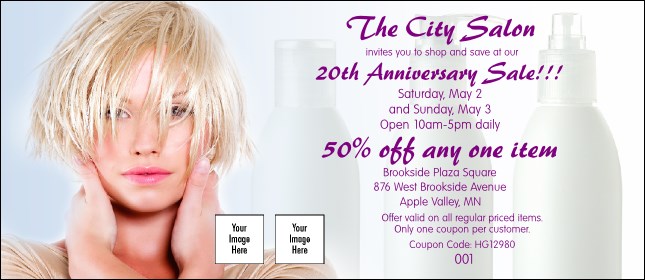 Hair Salon Coupon 1 Product Front
