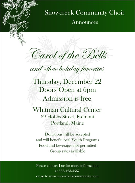 Christmas Bells Flyer 001 Product Front