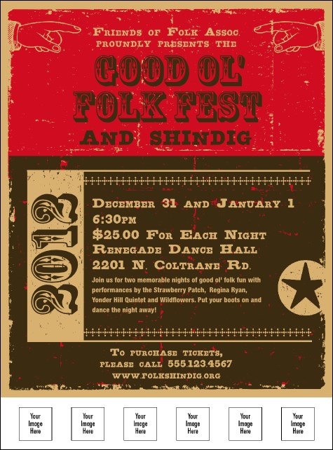 2012 Woodcut Flyer