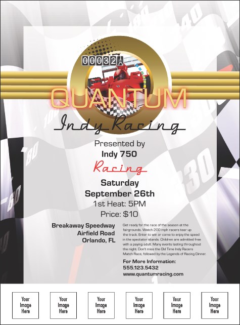 Indy Racing Flyer Product Front