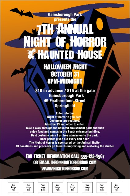 Haunted House Flyer 003 Product Front