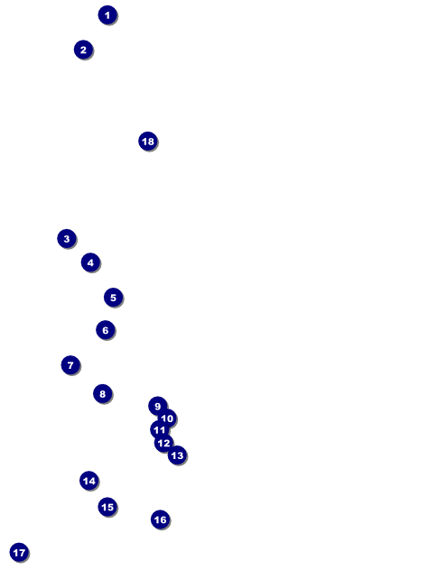 Sports Flyer 001 in Blue and Gold Front Field Markers