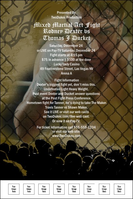 Mixed Martial Arts Poster Product Front