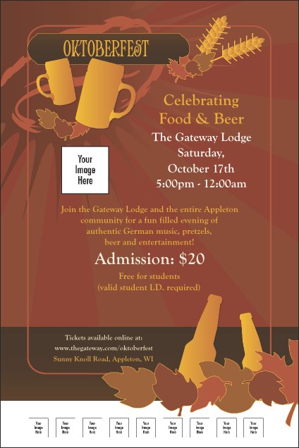 Oktoberfest Red Poster Product Front