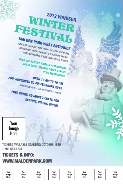 Winter Festival Logo Poster Product Front