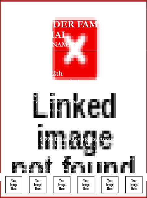 Golf Photo Logo Flyer Product Front