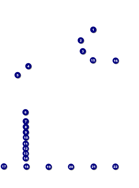 Golf Water Hazard Flyer Front Field Markers
