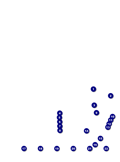 Modern Dance White Logo Flyer Front Field Markers