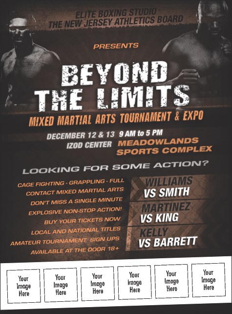 MMA Main Event Logo Flyer (Brown) Product Front