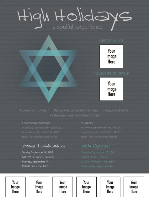 High Holidays Logo Flyer 2 Product Front
