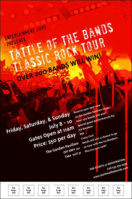 Rock Concert Red Poster Product Front