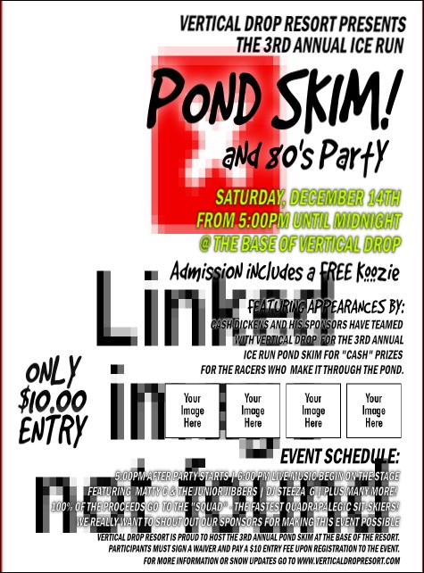 Snowboarding Flyer Product Front