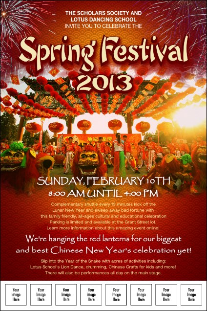 Chinese New Year Celebration Logo Poster