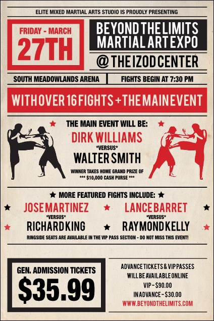 MMA Old School Poster Product Front