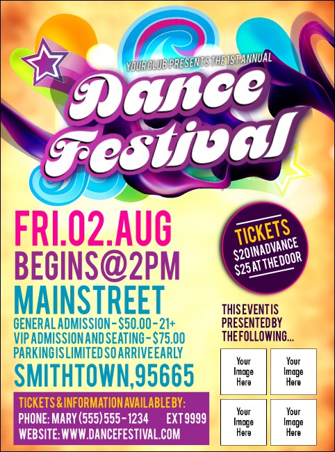 Disco Dance Flyer Product Front