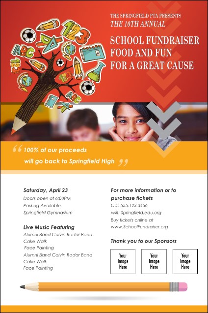 Fundraiser Education Poster Product Front