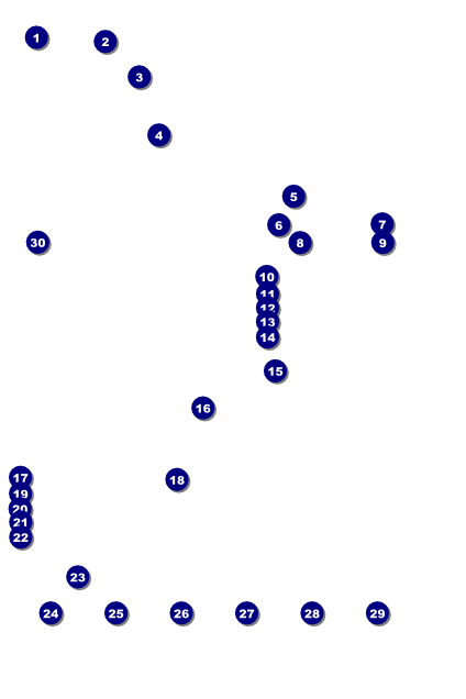 Class Reunion Mascot Purple Poster Front Field Markers