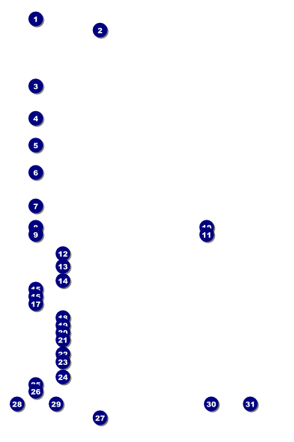 White Ribbon Poster Front Field Markers