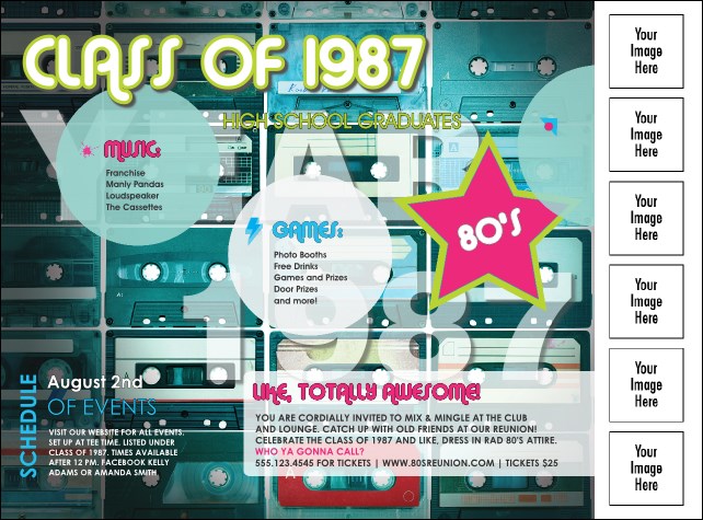Totally 80s Logo Flyer Product Front