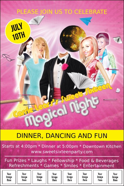 Birthday Party Logo Poster Product Front