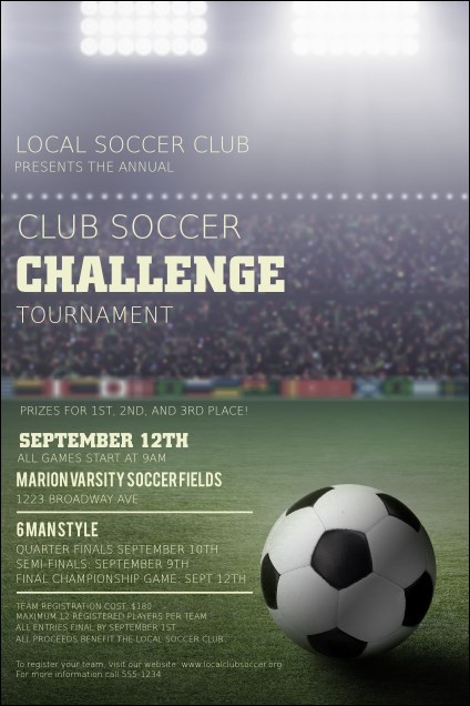 Soccer Stadium Poster Product Front