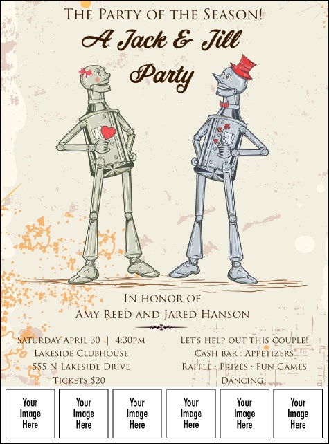 Robot Jack and Jill Logo Flyer Product Front