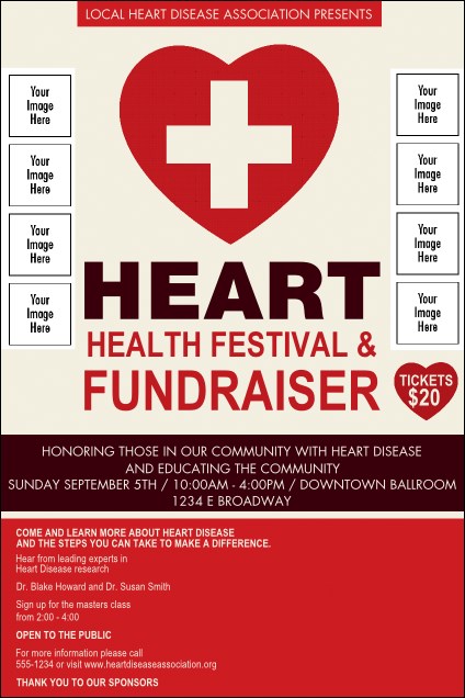 Heart Health Logo Poster Product Front