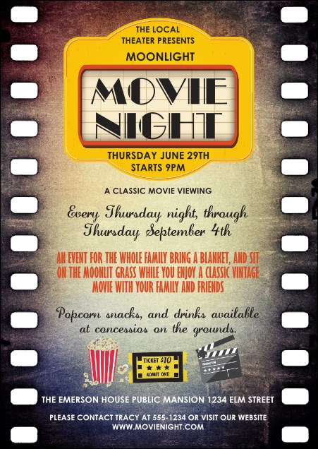 Movie Strip Postcard Product Front